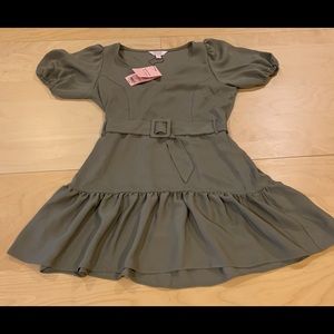Miss Selfridge Petite Olive Dress